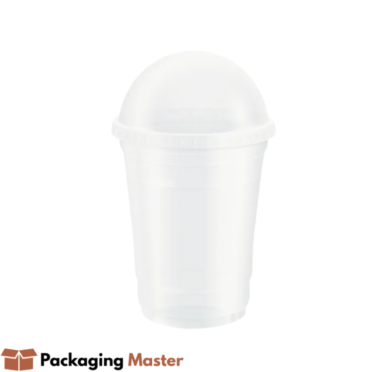 Disposable Plastic Glass with Dome Lid by Packaging Master – Cold Drink Packaging in Pakistan