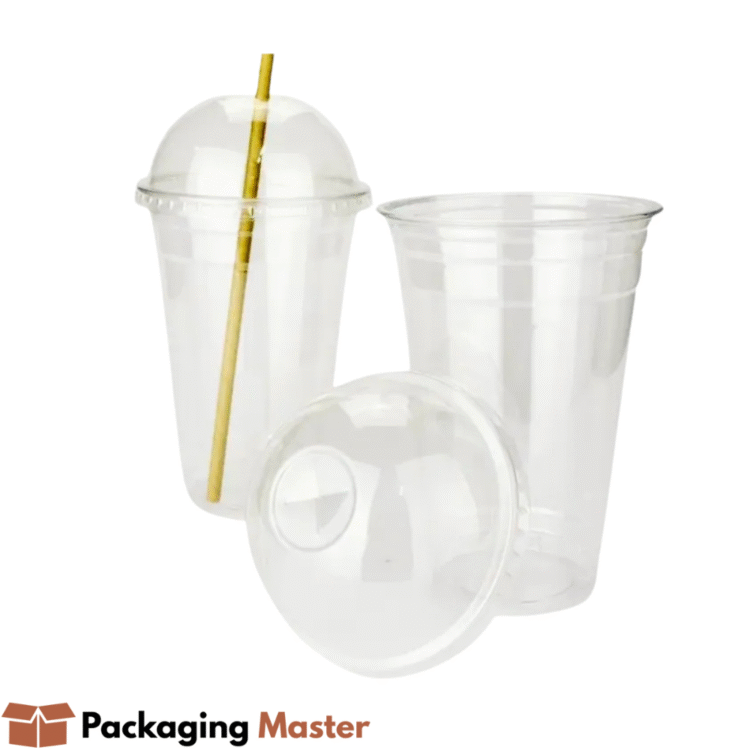 Disposable Plastic Glass with Dome Lid by Packaging Master – Cold Drink Packaging in Pakistan