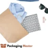 Kraft paper bag with twisted rope handle by Packaging Master for clothing and garment packaging Kraft paper bag with twisted rope handle by Packaging Master for clothing and garment packaging