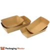 Kraft food tray for momos and french fries serving by Packaging Master Pakistan