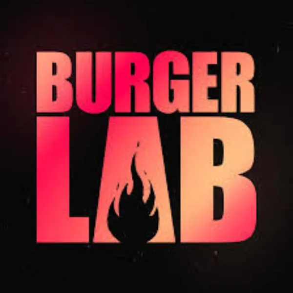Burger Lab restaurant logo for food packaging boxes by Packaging Master Pakistan.
