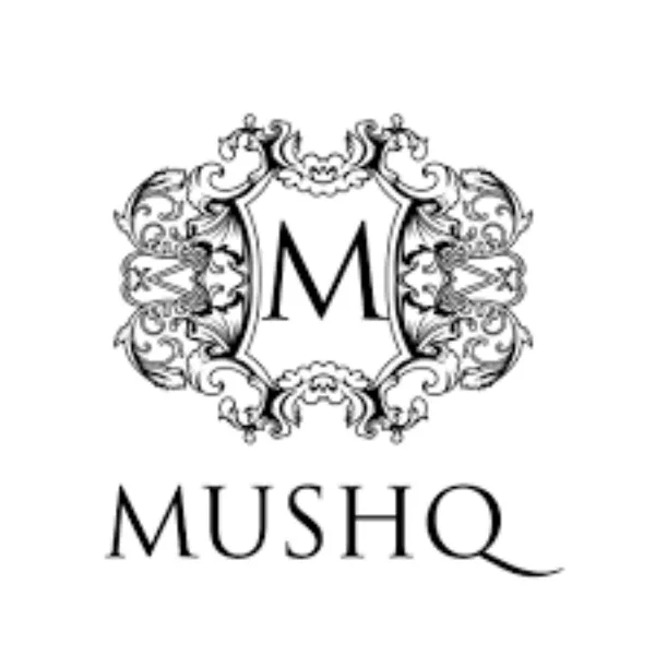 Mushq branded custom printed paper bag by Packaging Master in Pakistan.