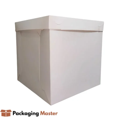 Cake box 10x10x10 with clear window for bakery packaging in Pakistan by Packaging Master