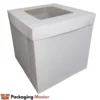 Cake box 12x12x12 with window for bakery packaging in Pakistan by Packaging Master
