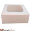 Premium cake packaging 8x8x3.5 window box for bakeries and home bakers in Pakistan