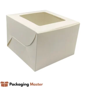 Premium cake packaging 8x8x6.5 window box for bakeries and home bakers in Pakistan