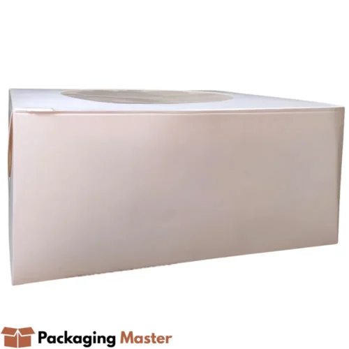 10x10x4.5 cake box with transparent window for premium bakery packaging Packaging Master