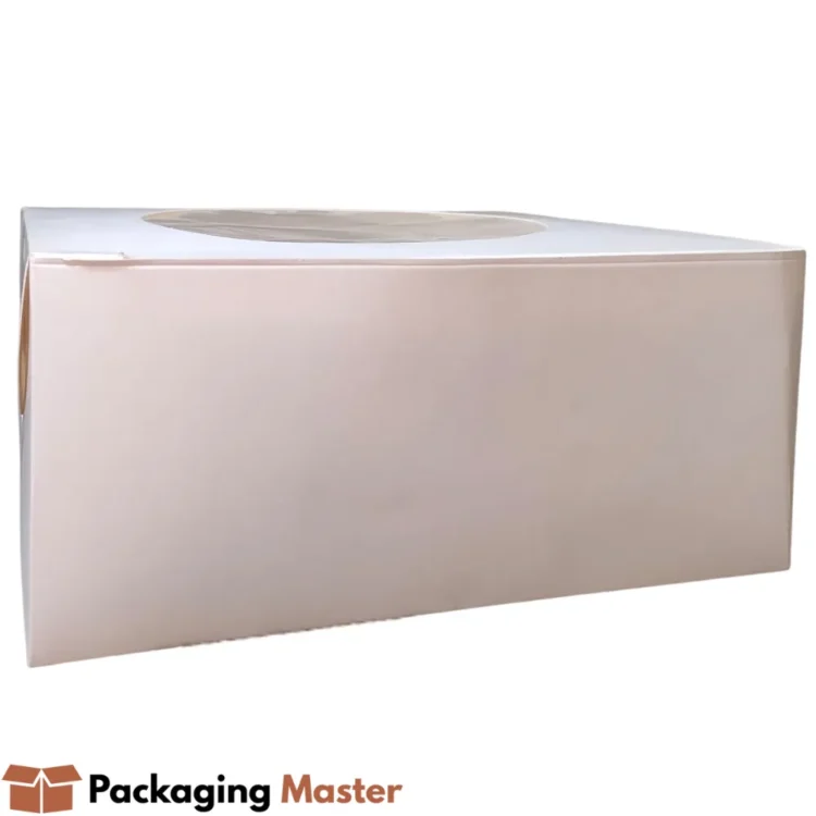 10x10x4.5 cake box with transparent window for premium bakery packaging Packaging Master