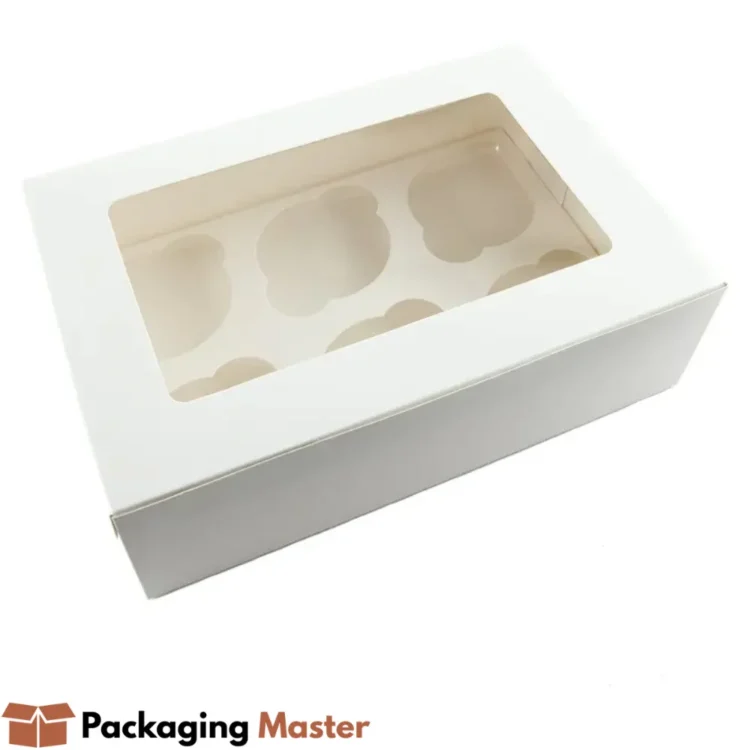 Cupcake box with window in Pakistan by Pakcign Master for bakery display