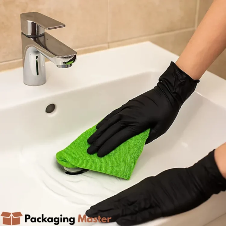 Black nitrile gloves wholesale supplier in Pakistan heavy duty disposable gloves