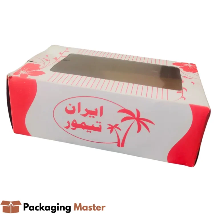 Premium dates box packaging with custom logo printing by Packaging Master Pakistan