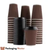 Double wall ripple coffee cups in Pakistan by Packaging Master for better heat insulation and grip.