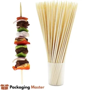 Disposable wooden skewers sticks for BBQ in Pakistan