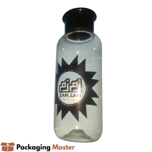 100ml Zam Zam water bottles by Packaging Master designed for Hajj and Umrah distribution in Pakistan