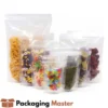 Clear zipper stand up pouch by Packaging Master for food packaging in Pakistan