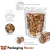 Resealable clear food pouch by Packaging Master for snacks and dry fruits