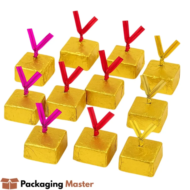 Colorful metallic twist ties for sweets packaging chocolate wrapping and gift candy bags in Pakistan