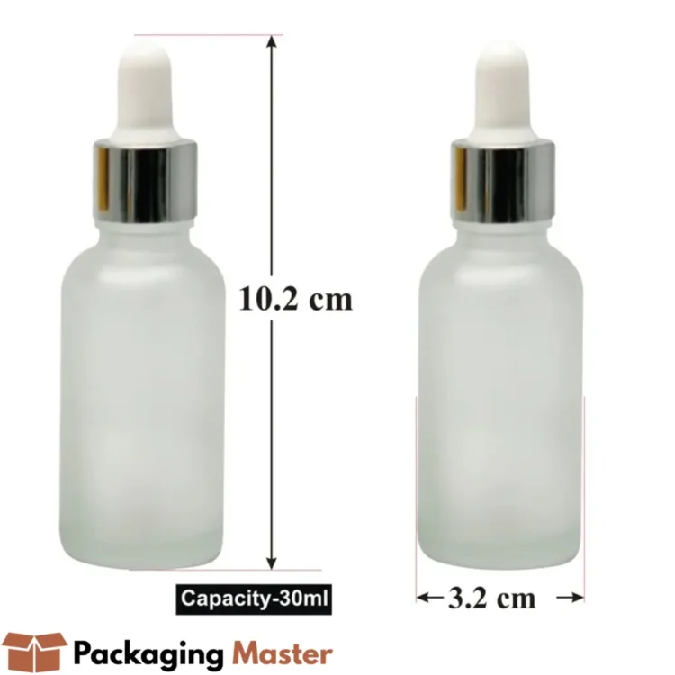 Serum bottle packaging in Pakistan for skincare products with custom design and premium finishing