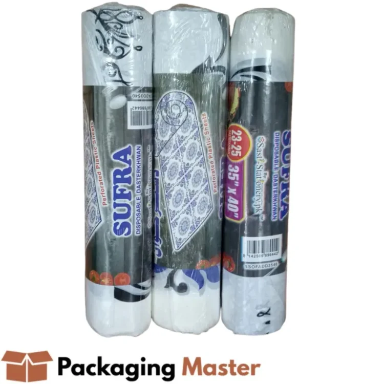 Disposable dastarkhwan sufra roll in Pakistan by Packaging Master for dining tables restaurants and events Disposable dastarkhwan sufra roll in Pakistan by Packaging Master for dining tables restaurants and events
