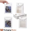 Custom retail gift bags with clear display window Custom retail gift bags with clear display window