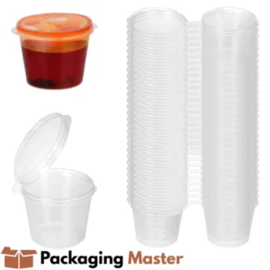 Food grade plastic dip sauce containers wholesale in Pakistan by Packaging Master