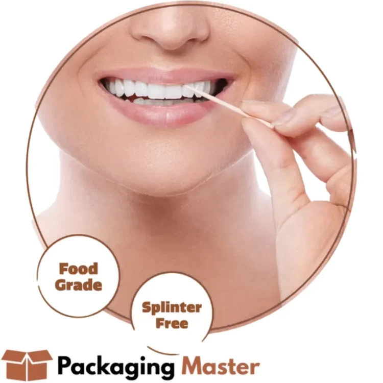 Eco friendly bamboo toothpicks in Pakistan by Packaging Master for food and catering businesses Eco friendly bamboo toothpicks in Pakistan by Packaging Master for food and catering businesses