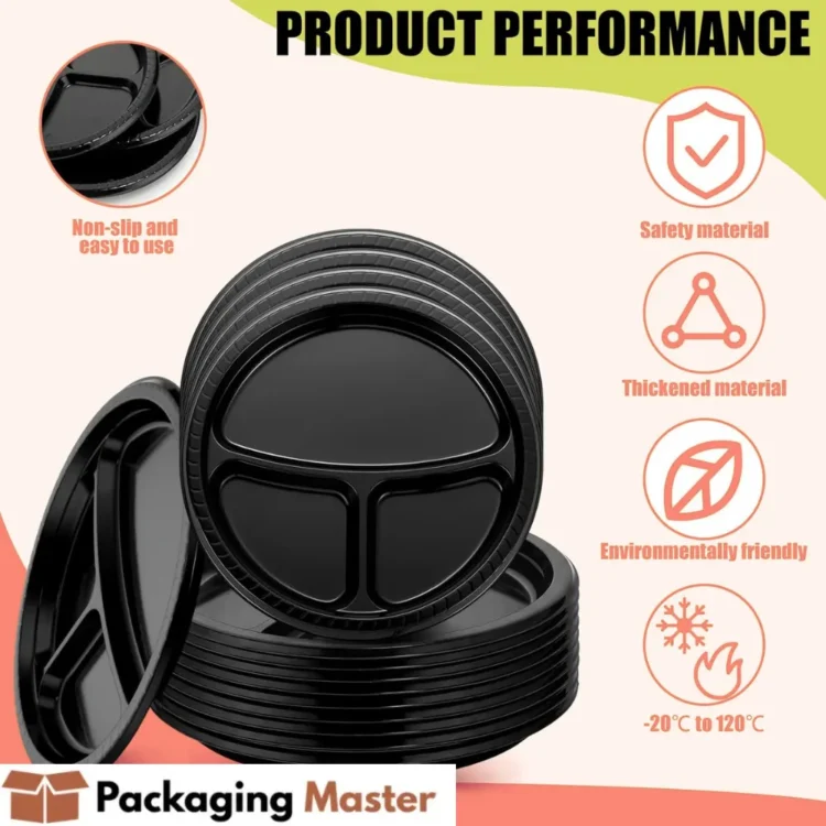 3 compartment disposable food plates in Pakistan for meal separation and catering use 3 compartment disposable food plates in Pakistan for meal separation and catering use