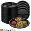 Disposable 3 compartment food plates in Pakistan used for catering, takeaway and wholesale food packaging by Packaging Master Disposable 3 compartment food plates in Pakistan used for catering, takeaway and wholesale food packaging by Packaging Master