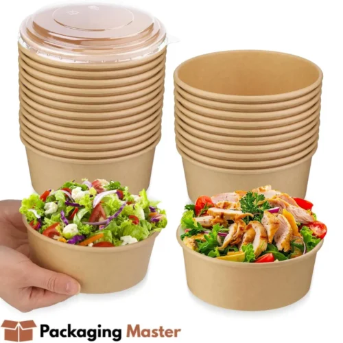 Kraft paper bowls in Pakistan for food packaging, takeaway meals, and catering use by Packaging Master