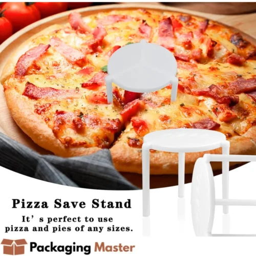 Food-grade pizza box table to prevent pizza box lid contact during Delivery