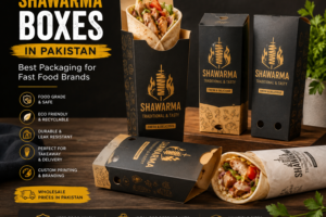 Shawarma boxes in Pakistan with custom packaging for fast food restaurants, cafes, takeaway and delivery
